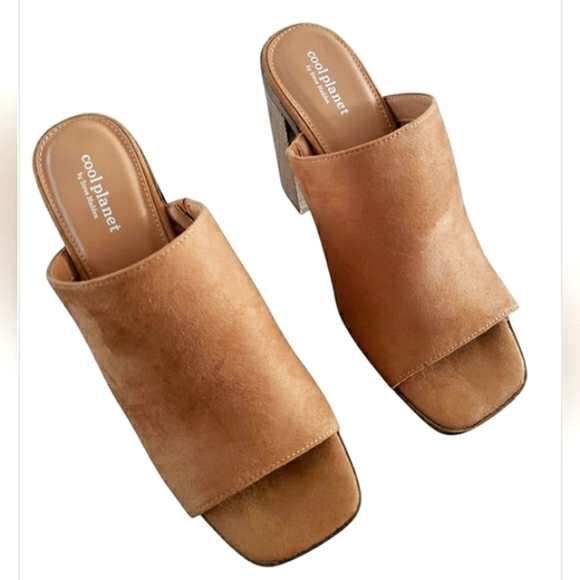 New Steve Madden Boho 11 Vegan Ultrasuede Lugsole Minimalist Mule Sandals New - Picture 5 of 6